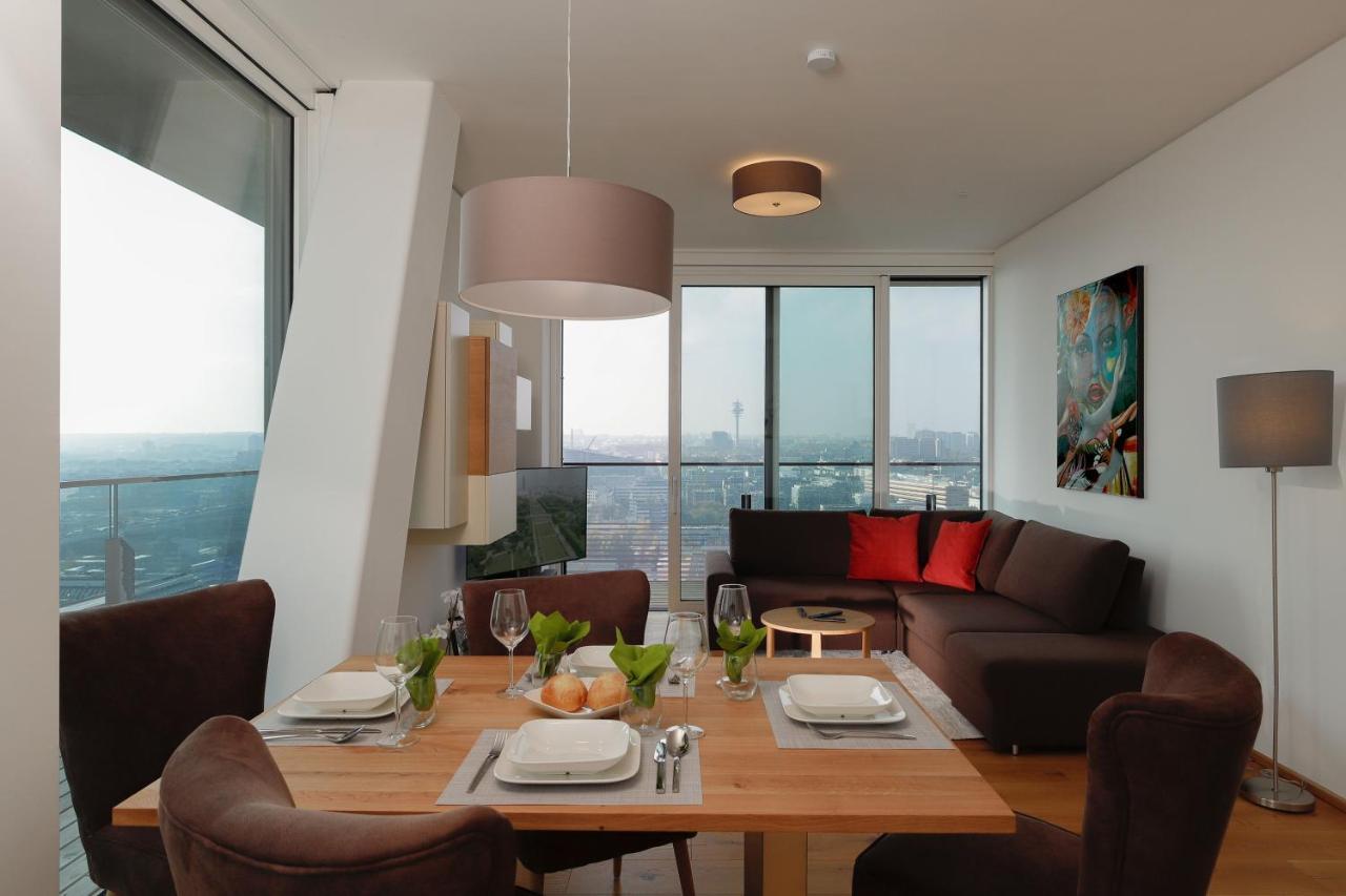 Triiiple Suites Level 21 Mit Balkon Und Tiefgarage فيينا المظهر الخارجي الصورة